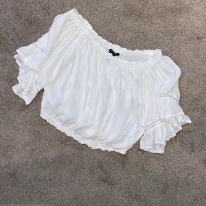 Forever 21 white flowy top